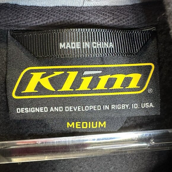 KLIM Hoodie Mens Medium Black Motocross Racing Pullover Sweatshirt Snowmobile - Picture 3 of 5